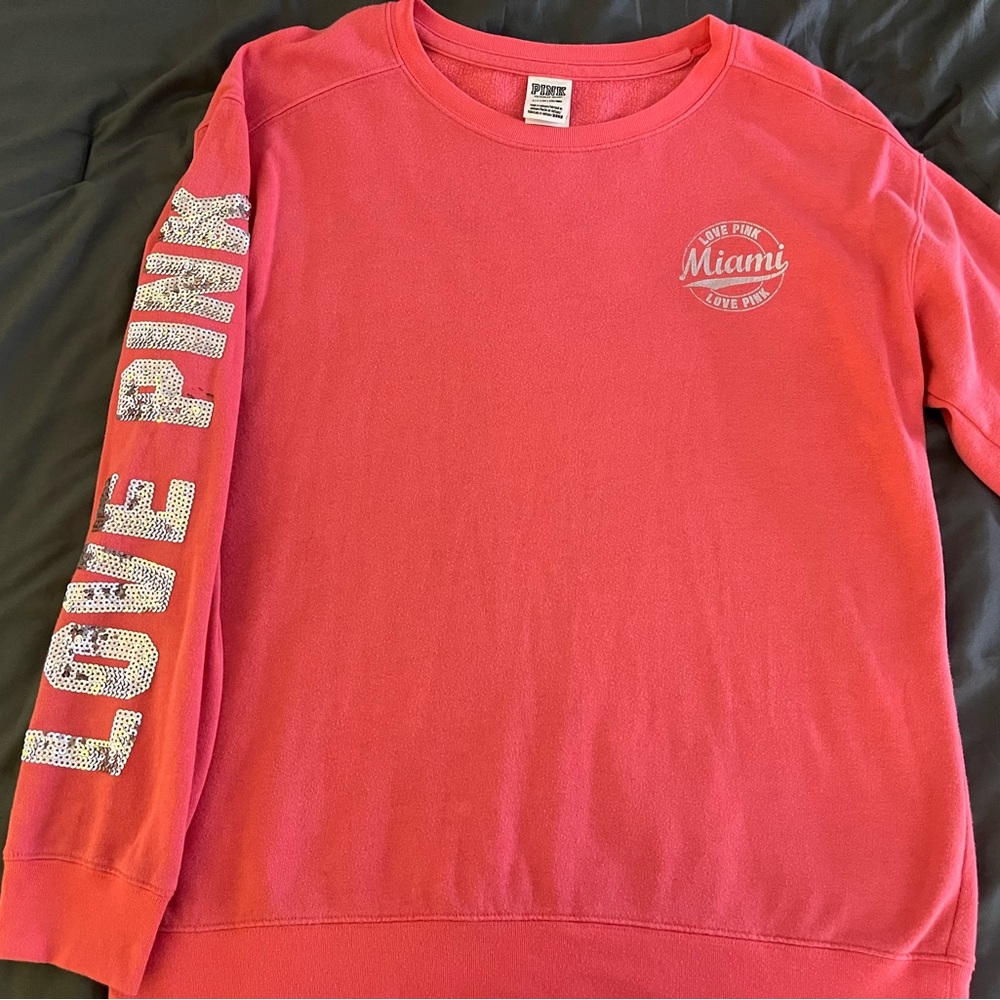 PINK Victoria Secret Glitter Crewneck